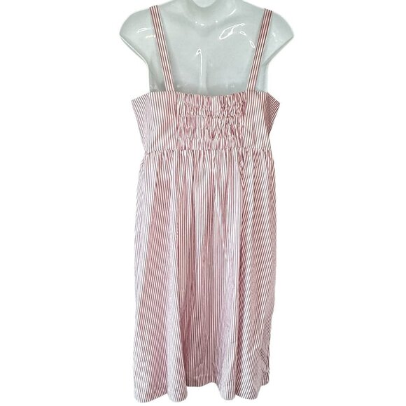 A New Day Midi Sun Dress NEW WITH TAGS Pink and White Railroad Stripe  Size XXL - Picture 5 of 10